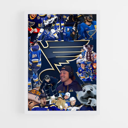 ap-st. louis blues-1 cadre Blanc