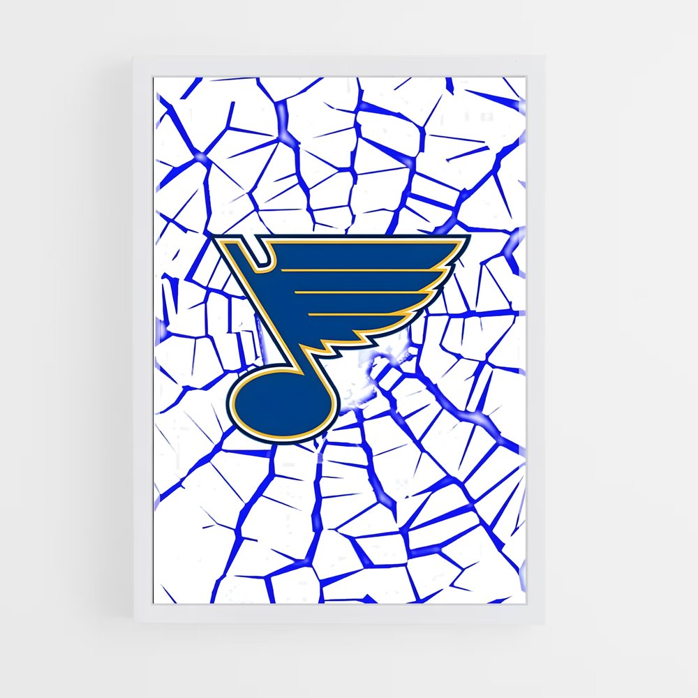 ap-st. louis blues-3 cadre Blanc