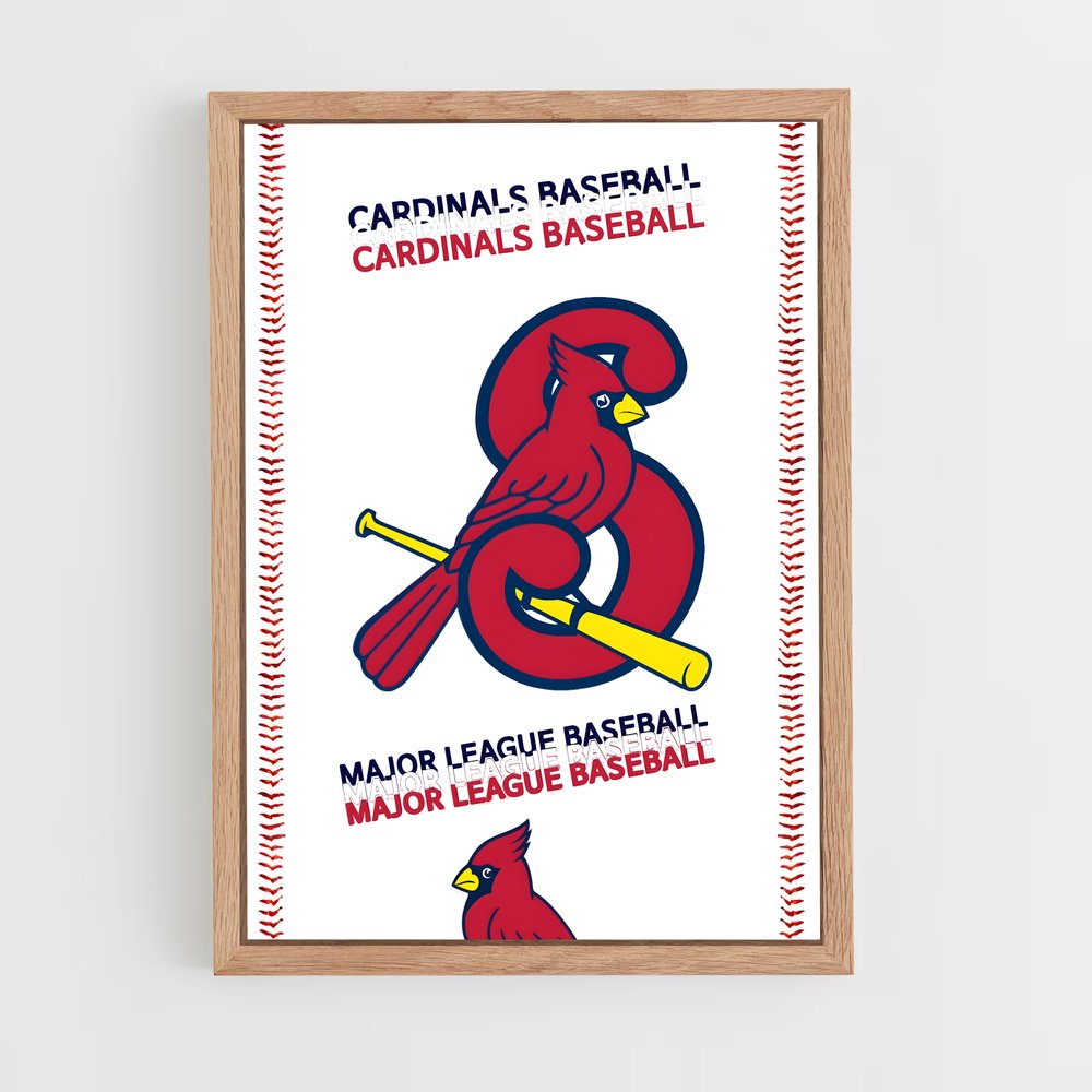ap-st. louis cardinals-5 cadre Bois clair