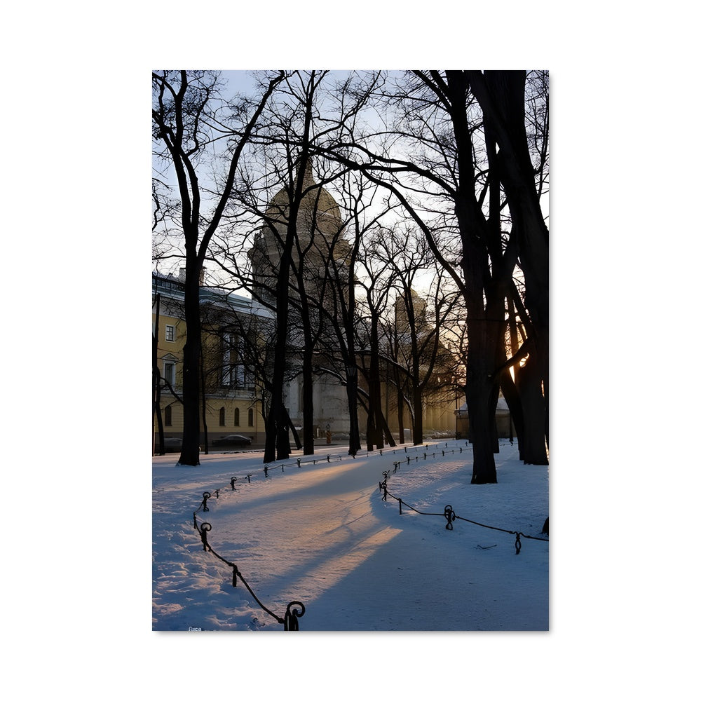 Poster Hiver à Saint-Pétersbourg