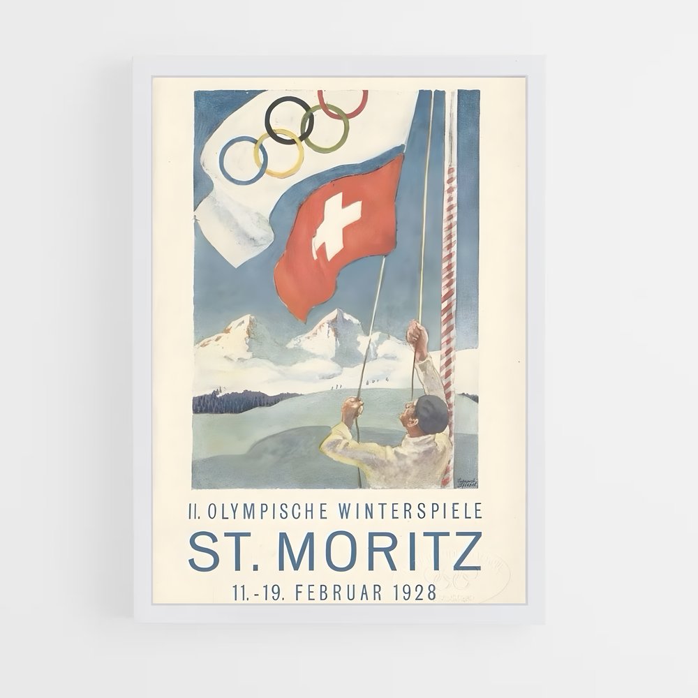 ap-st moritz 1928-2 cadre Blanc