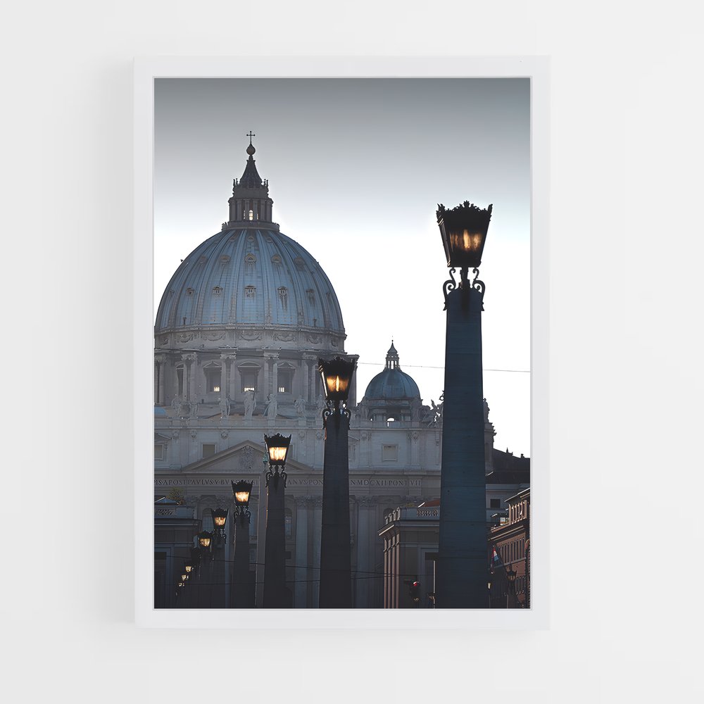 ap-st peters square-8 cadre Blanc