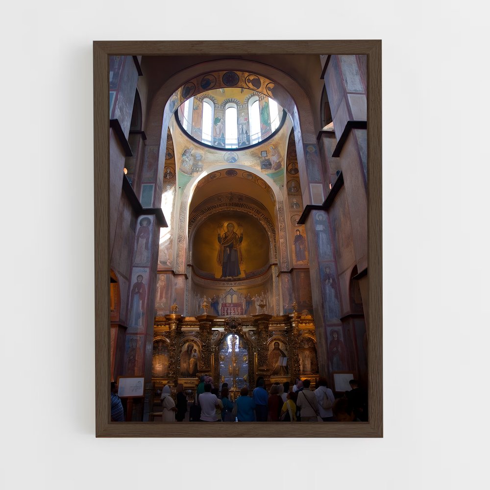 ap-st sophia cathedral kyiv-1 cadre Bois foncé