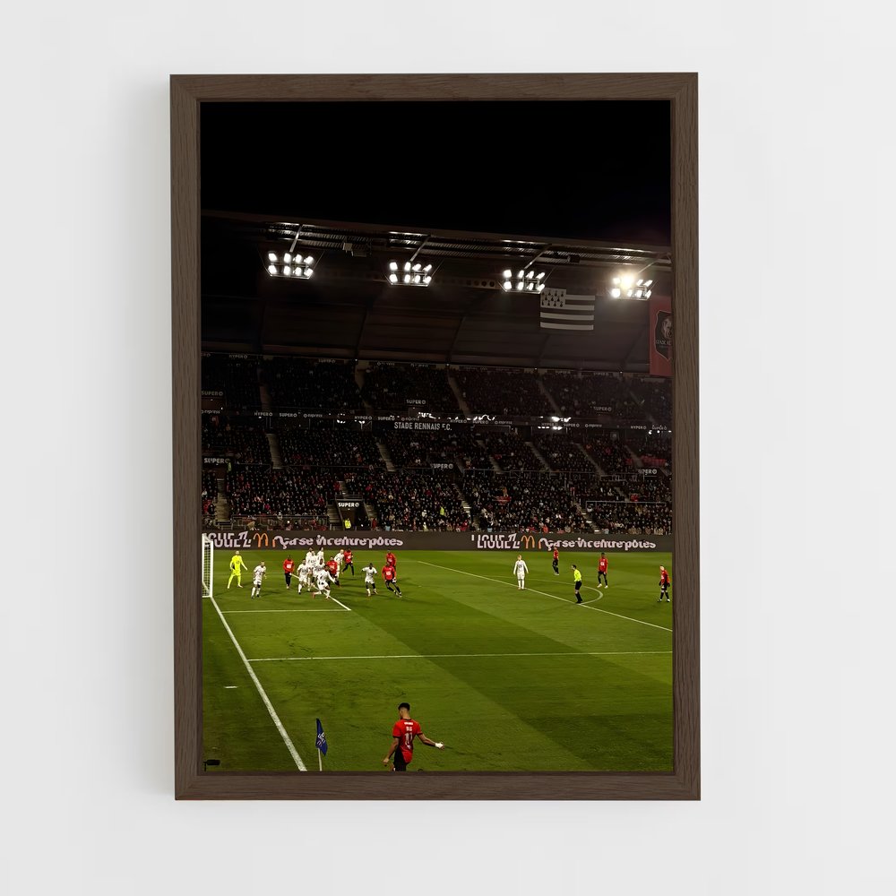 ap-stade rennais fc-11 cadre Bois foncé