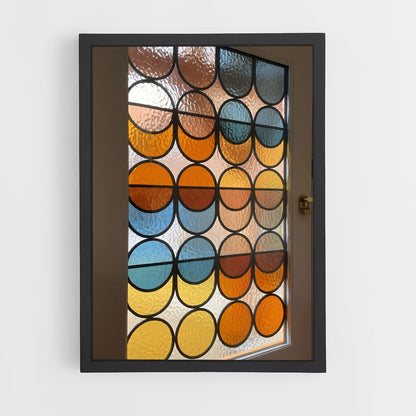 ap-stained glass windows-10 cadre Noir