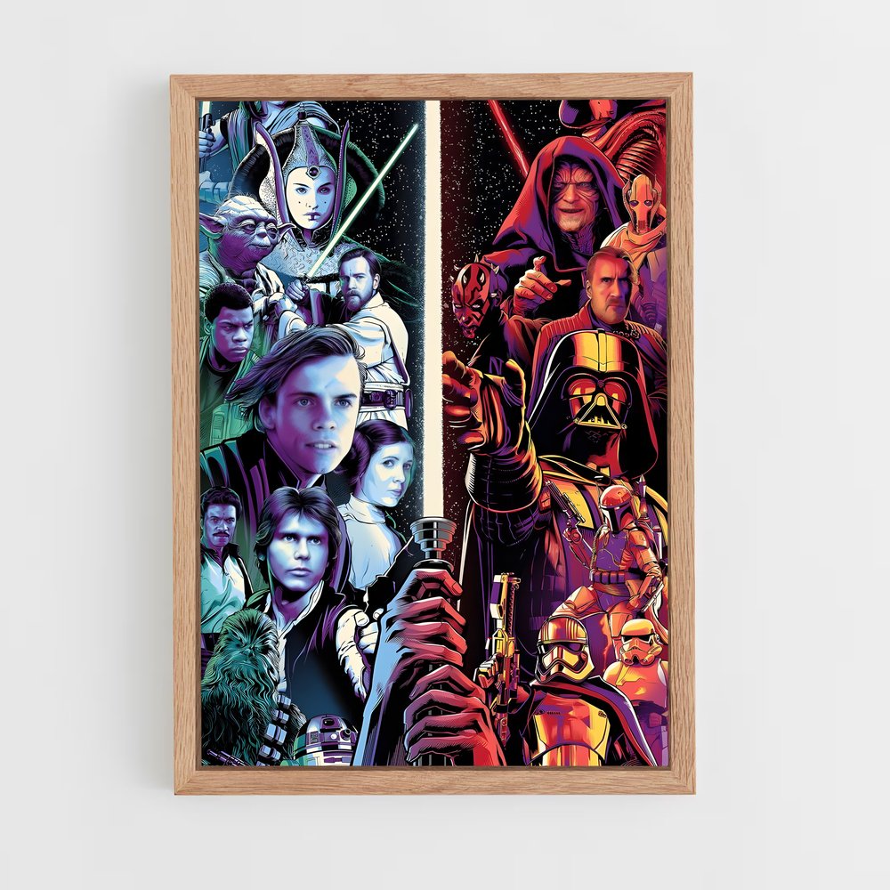 ap-star wars-5 cadre Bois clair