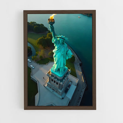 ap-statue of liberty-4 cadre Bois foncé