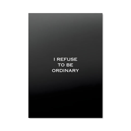 Poster Refuser l'Ordinaire