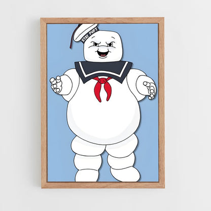 ap-stay puft marshmallow man-3 cadre Bois clair
