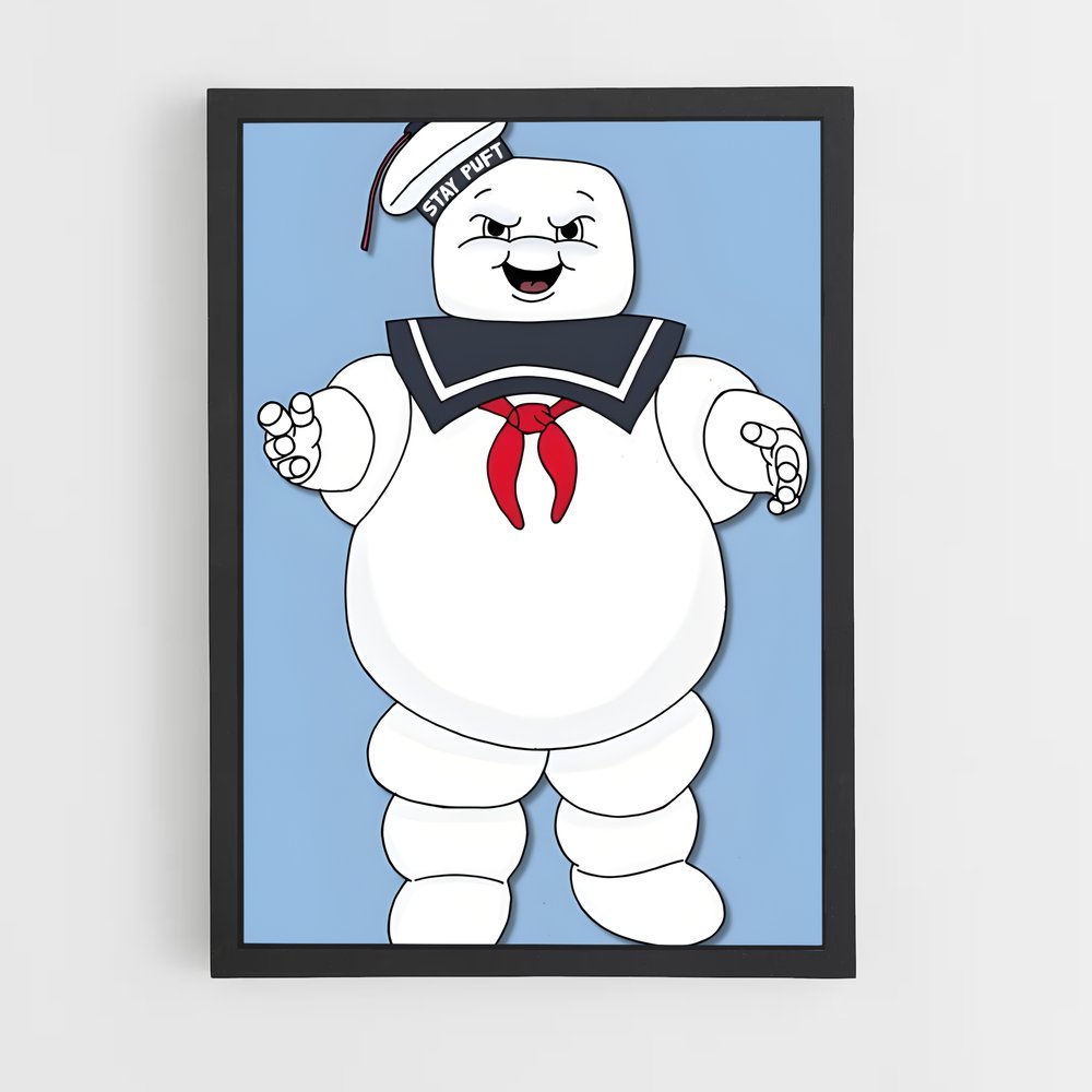 ap-stay puft marshmallow man-3 cadre Noir