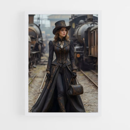 ap-steam punk-1 cadre Blanc