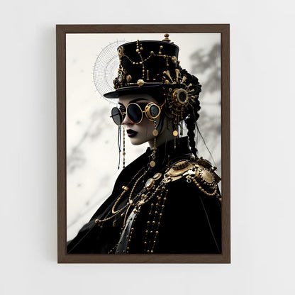 ap-steam punk-11 cadre Bois foncé