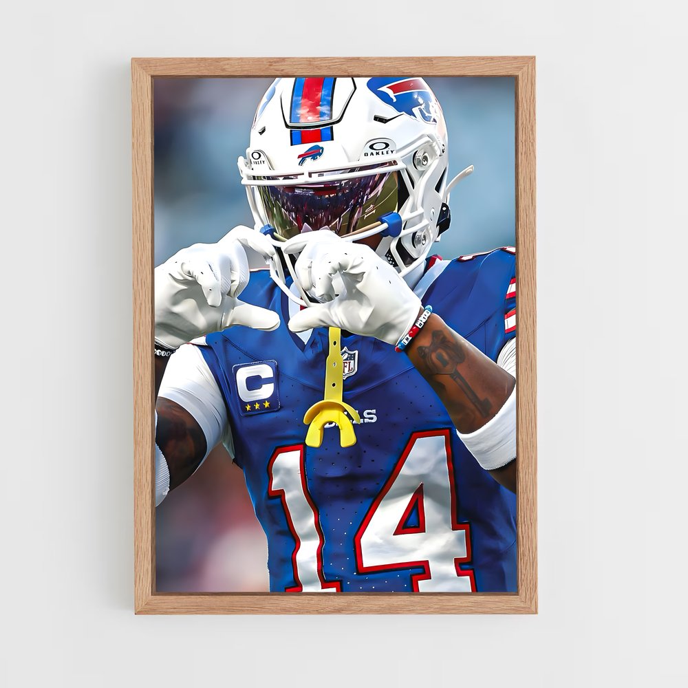 ap-stefon diggs-1 cadre Bois clair