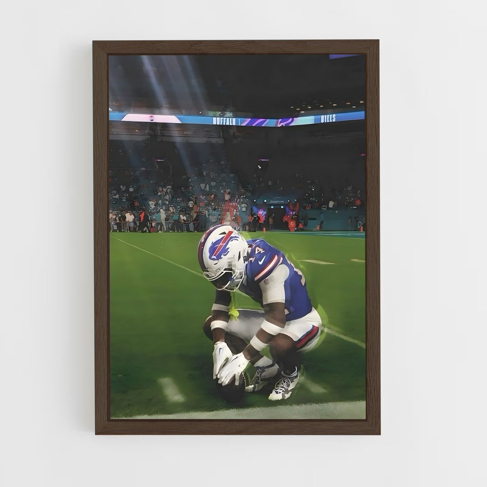 ap-stefon diggs-2 cadre Bois foncé
