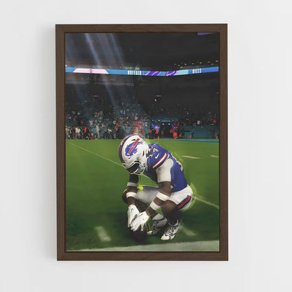 ap-stefon diggs-2 cadre Bois foncé
