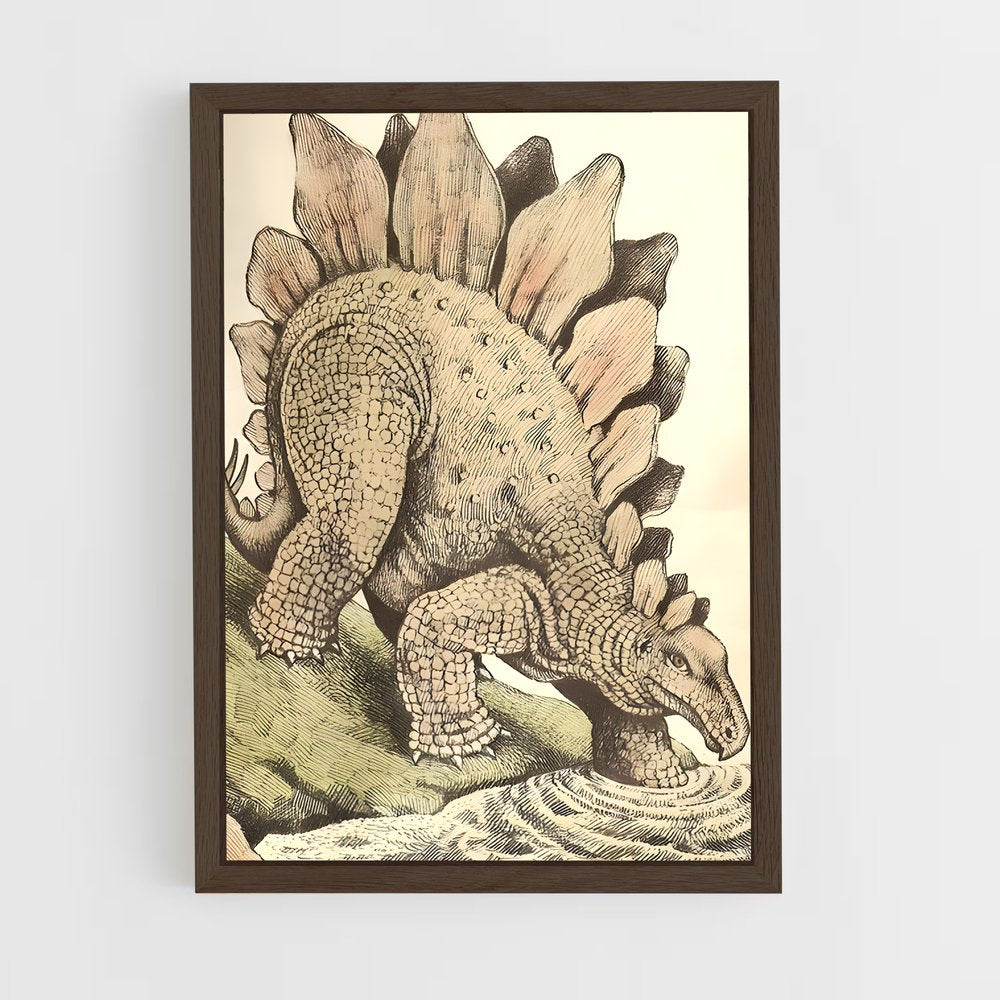 ap-stegosaurus-2 cadre Bois foncé
