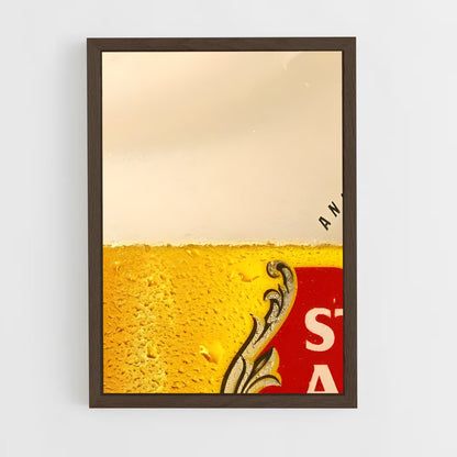 ap-stella artois-6 cadre Bois foncé