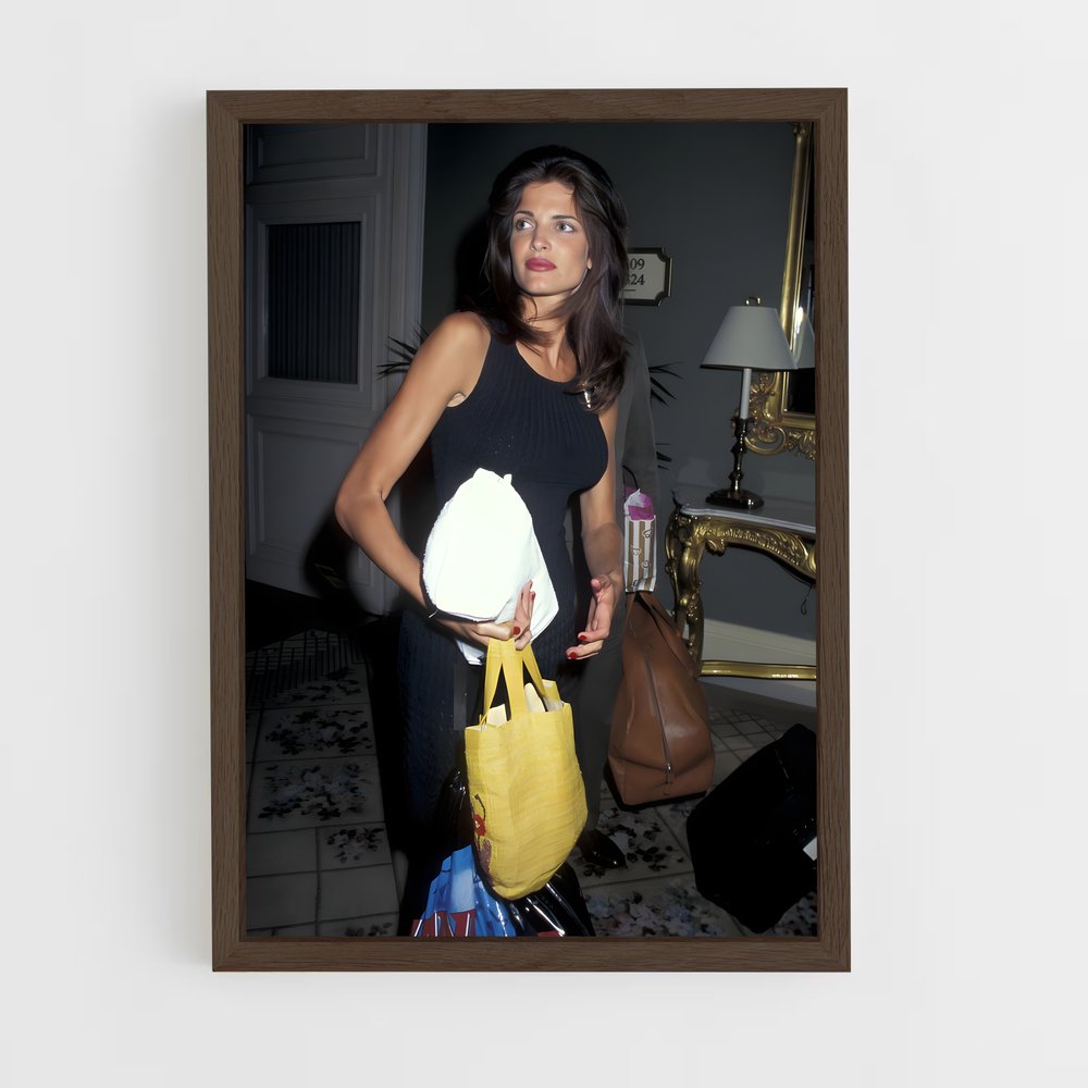 ap-stephanie seymour-4 cadre Bois foncé