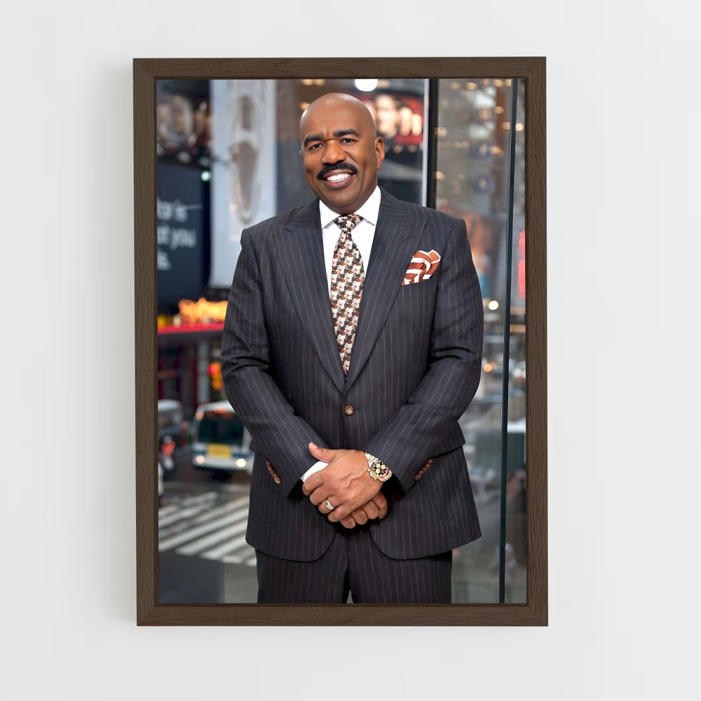 ap-steve harvey-1 cadre Bois foncé