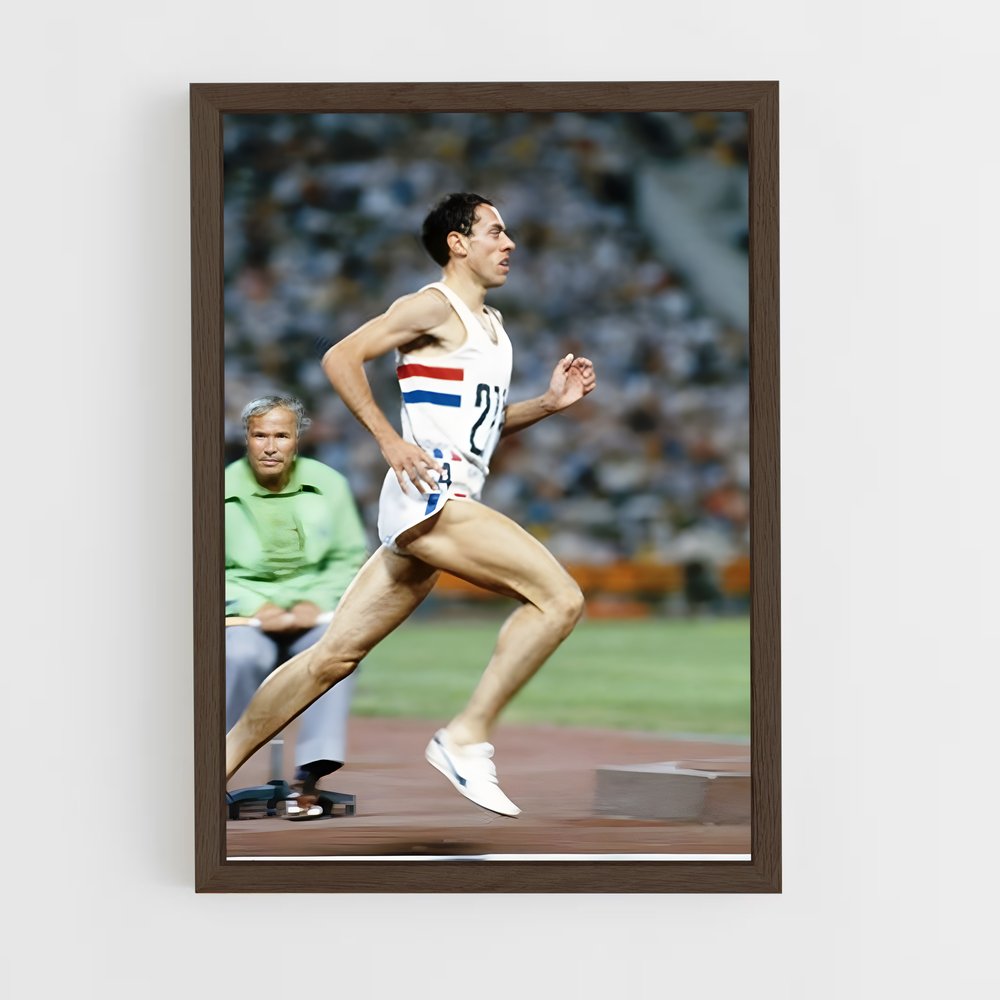 ap-steve ovett-1 cadre Bois foncé