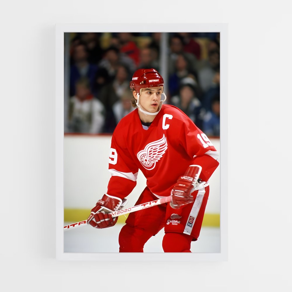 ap-steve yzerman-1 cadre Blanc