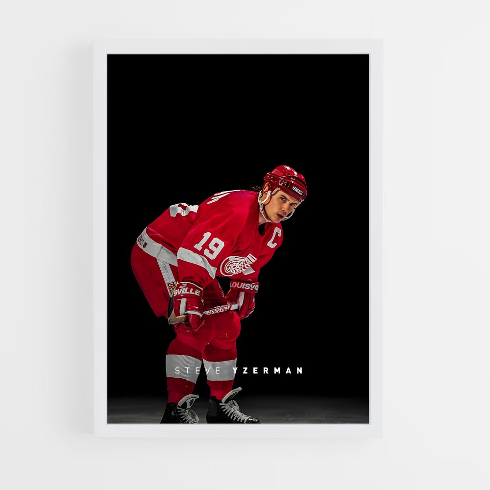 ap-steve yzerman-3 cadre Blanc