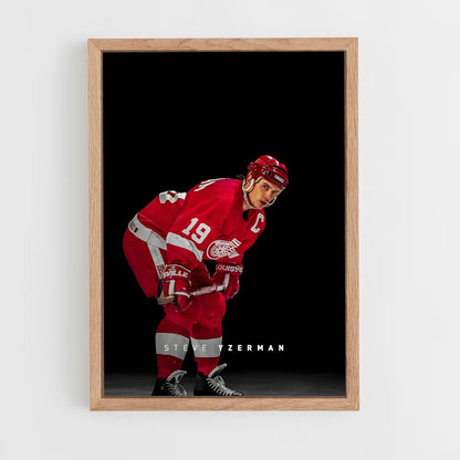 ap-steve yzerman-3 cadre Bois clair