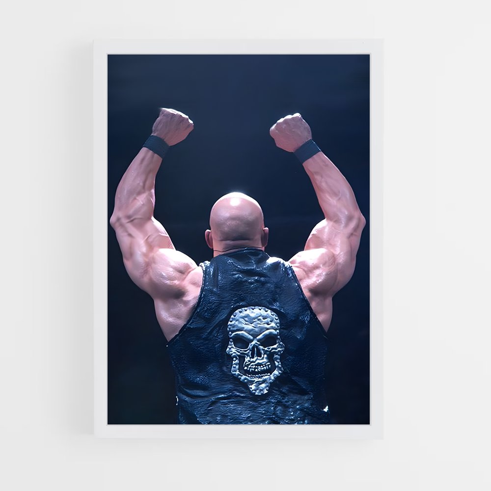 ap-stone cold steve austin-1 cadre Blanc