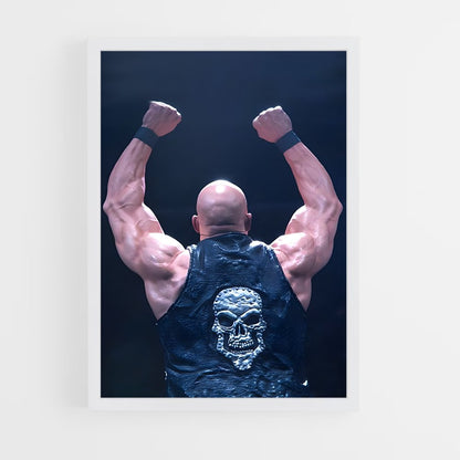 ap-stone cold steve austin-1 cadre Blanc