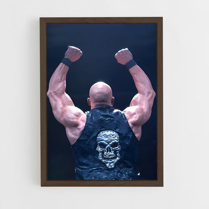 ap-stone cold steve austin-1 cadre Bois foncé