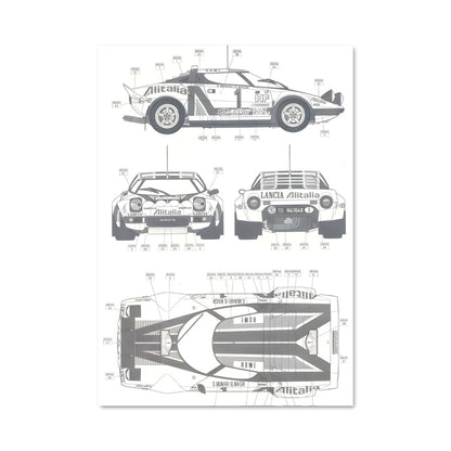 Poster Porsche Evolution