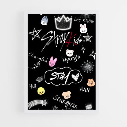 ap-stray kids-6 cadre Blanc
