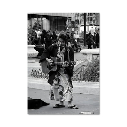 Poster Guitariste de Rue
