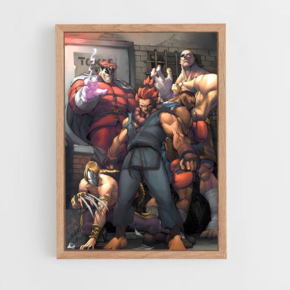 ap-street fighter-7 cadre Bois clair