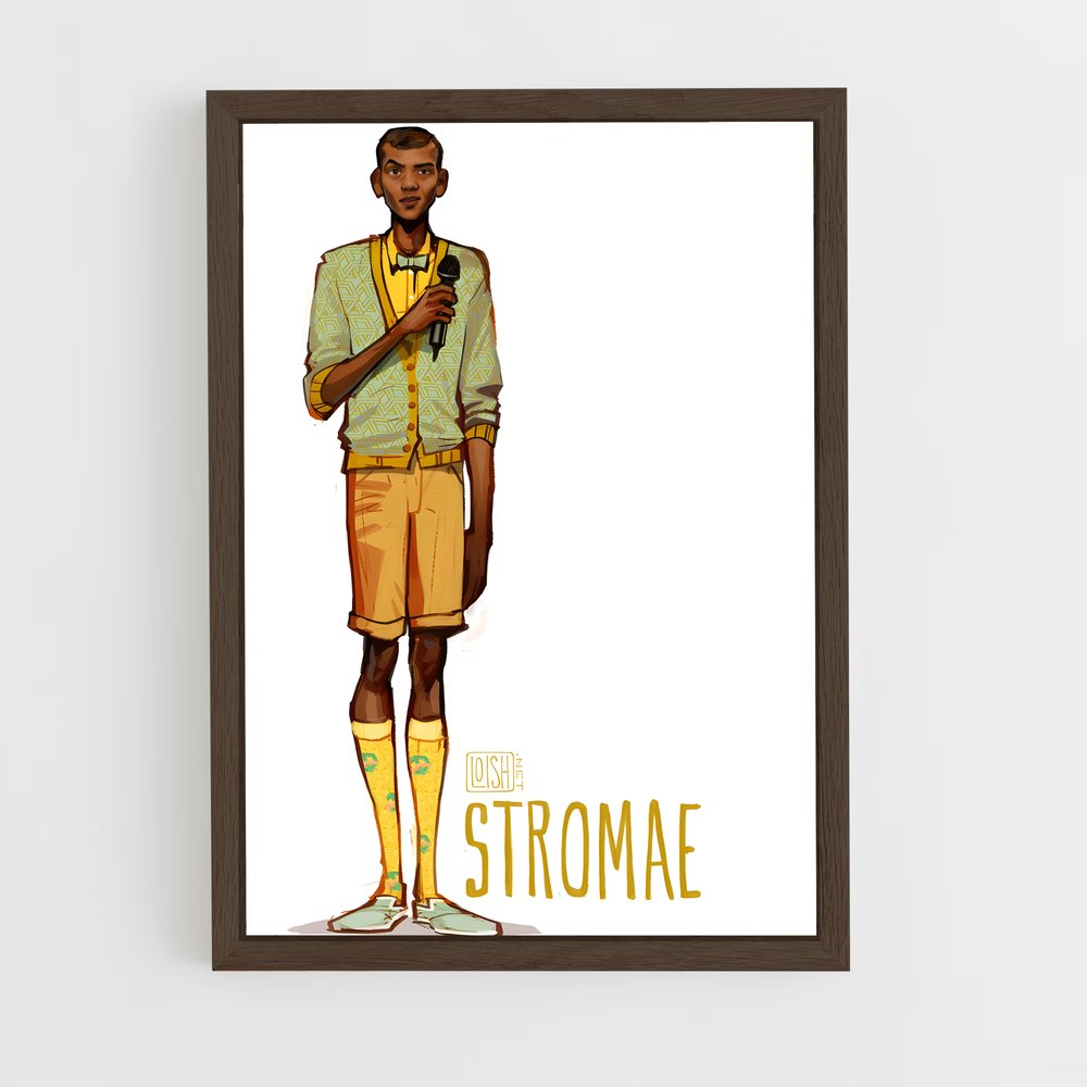 ap-stromae-5 cadre Bois foncé