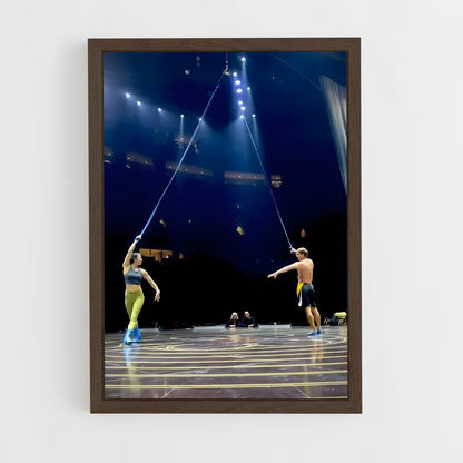 ap-stunt performer-9 cadre Bois foncé