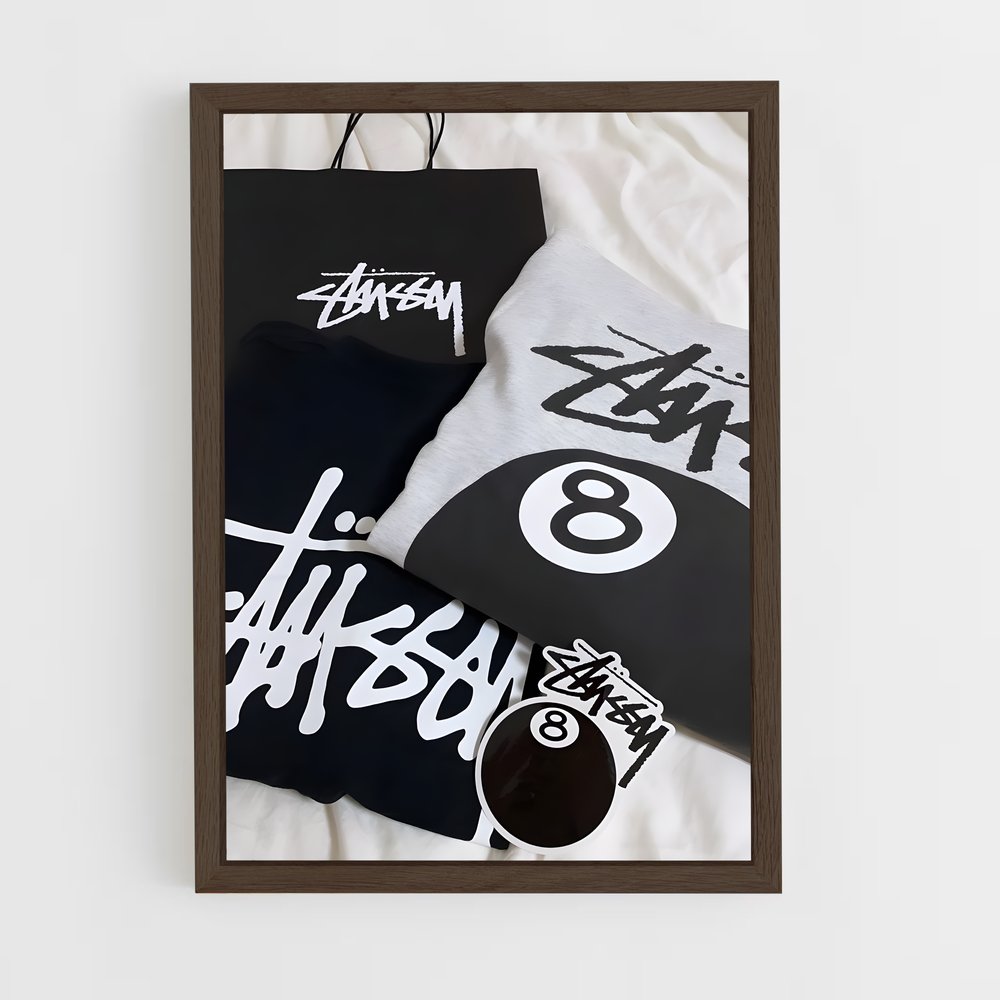 ap-stussy-13 cadre Bois foncé