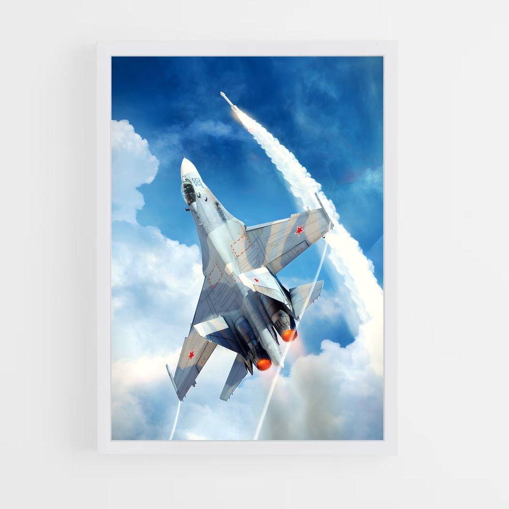 ap-su-27 flanker-2 cadre Blanc