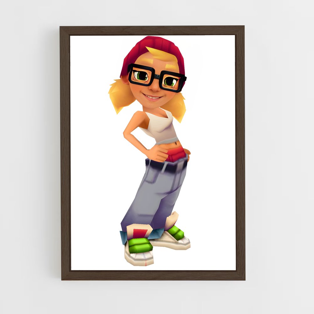 ap-subway surfers-1 cadre Bois foncé