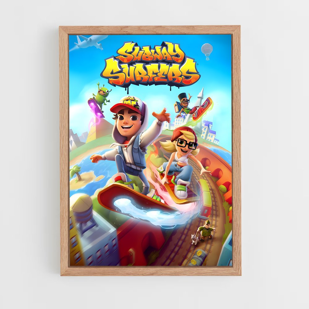 ap-subway surfers-2 cadre Bois clair
