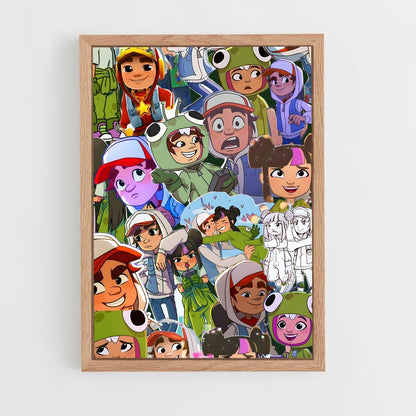 ap-subway surfers-3 cadre Bois clair