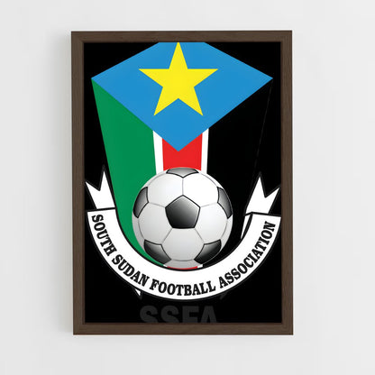 ap-sudan national football team-1 cadre Bois foncé