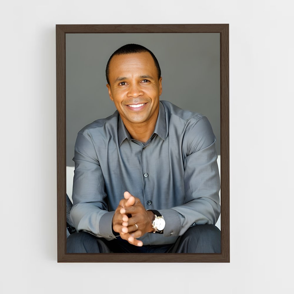ap-sugar ray leonard-3 cadre Bois foncé