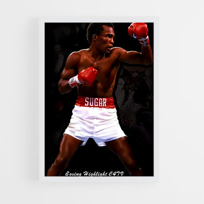 ap-sugar ray leonard-4 cadre Blanc
