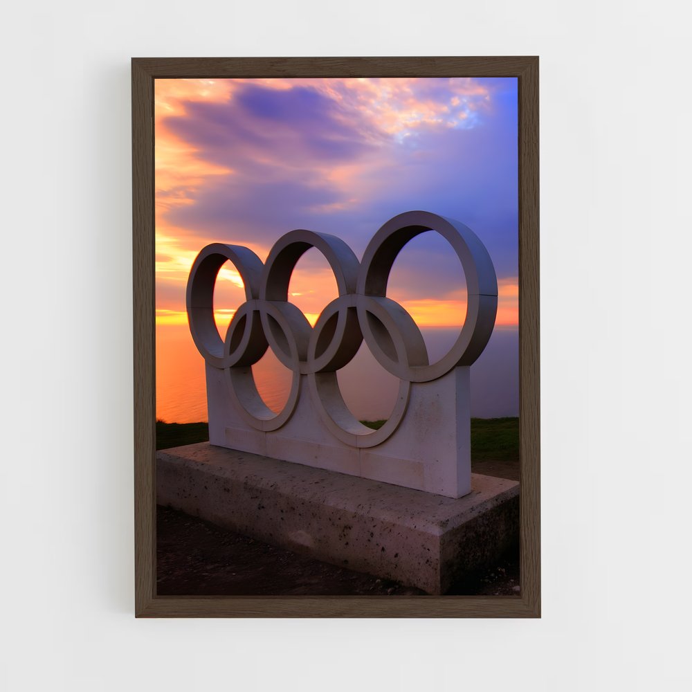 ap-summer olympics-1 cadre Bois foncé
