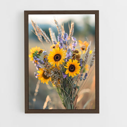 ap-sunflower-7 cadre Bois foncé