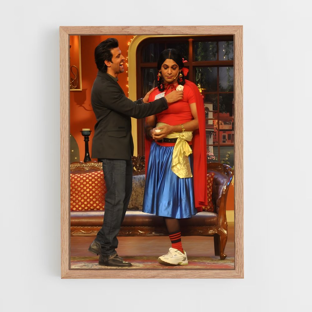ap-sunil grover-2 cadre Bois clair