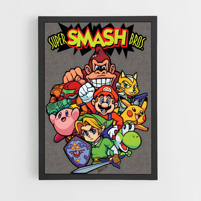 ap-super smash bros-6 cadre Noir