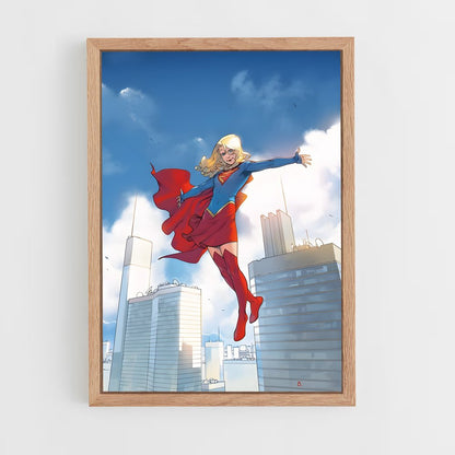 ap-supergirl-1 cadre Bois clair