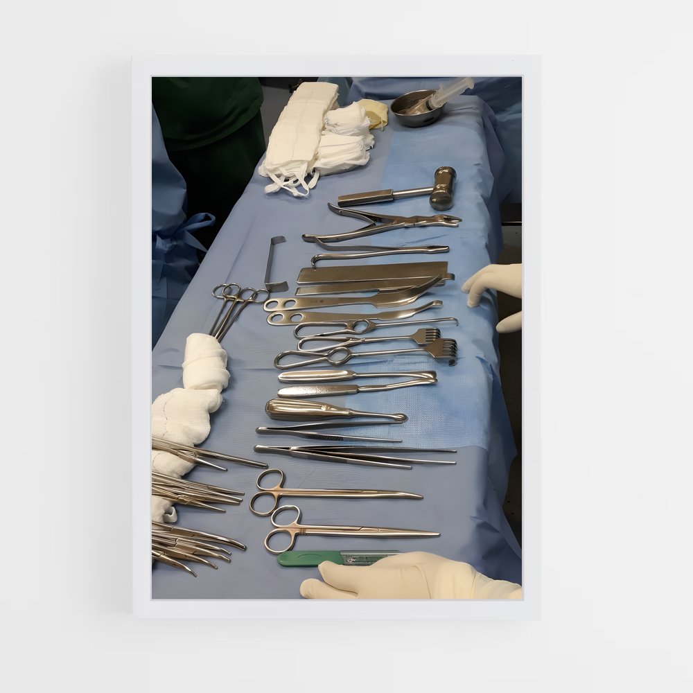 ap-surgical instruments-5 cadre Blanc